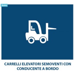 Carrelli elevatori semoventi con conducente a bordo