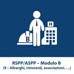RSPP/ASPP – Modulo B (9 – Alberghi, ristoranti, associazioni,…)